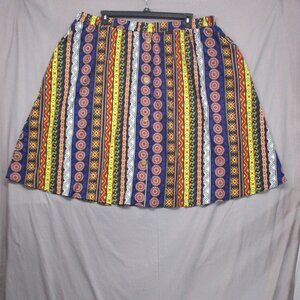 Emery Rose‎ BOHO Stripe Multi-Color Skirt Women Size 5XL